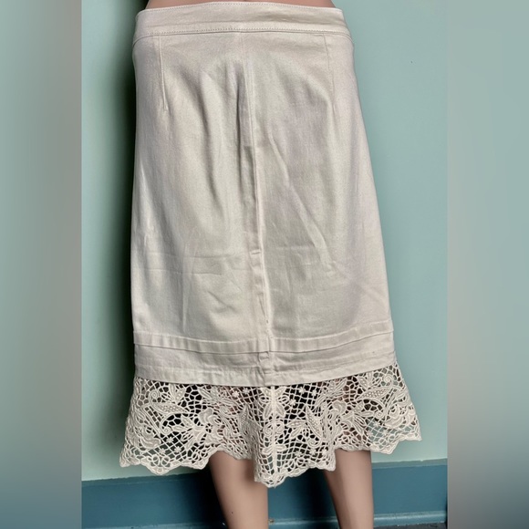 Beautiful rare Lafei.nier skirt. 95% Cotton. Maxi Skirt. Tan/Khaki - Picture 6 of 7